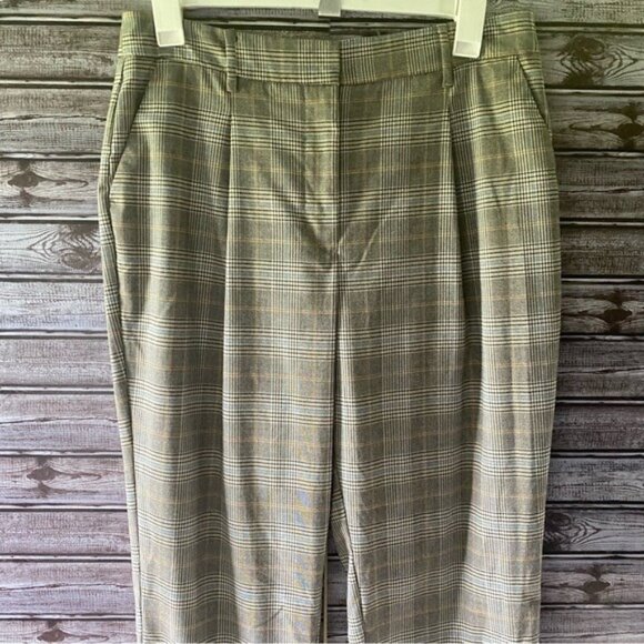 Nine West Pants - Nine‎ West Women's Plaid Straight Leg Pants Size 14